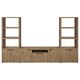 Tabby 3-shelf Engineered Wood Media Tower Mango | King | Brown | Mango | 701703