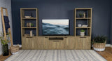 Tabby 3-shelf Engineered Wood Media Tower Mango | King | Brown | Mango | 701703