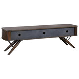 Valna Wood 71-inch TV Stand with Sliding Doors Walnut | Brown | Walnut | 701713