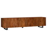 Trask 86-inch Wood TV Stand Media Console Mango Brown | Brown | Mango Brown | 701790