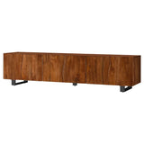 Trask 86-inch Wood TV Stand Media Console Mango Brown | Brown | Mango Brown | 701790
