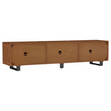Trask 86-inch Wood TV Stand Media Console Mango Brown | Brown | Mango Brown | 701790