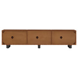 Trask 86-inch Wood TV Stand Media Console Mango Brown | Brown | Mango Brown | 701790