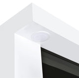 Mallory TV Stand Fireplace Console Bluetooth Speaker White High Gloss | Full | White | White High Gloss | 701813