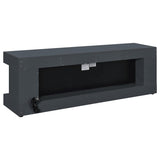 Mallory TV Stand Fireplace Console Bluetooth Speaker Grey High Gloss | Full | Grey | Grey High Gloss | 701823