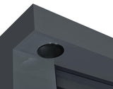 Mallory TV Stand Fireplace Console Bluetooth Speaker Grey High Gloss | Full | Grey | Grey High Gloss | 701823