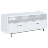 Casey 2-drawer Engineered Wood 60-inch TV Stand White | White | 701972
