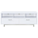 Casey 2-drawer Engineered Wood 60-inch TV Stand White | White | 701972