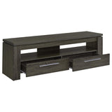 Elkton 2-drawer Engineered Wood 59-inch TV Stand Weathered Grey | Grey | Weathered Grey | 701979