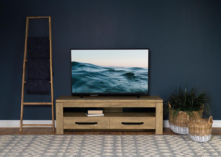 Elkton 2-drawer Engineered Wood 59-inch TV Stand Mango | Brown | Mango | 701980