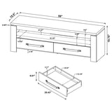 Elkton 2-drawer Engineered Wood 59-inch TV Stand Mango | Brown | Mango | 701980