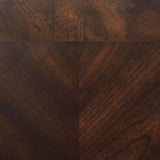 Laney 1-shelf Glass Top Square End Table Deep Merlot | Brown | Dark Merlot | 702447