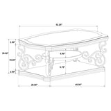 Laney 2-piece Glass Top Coffee and End Table Set Dark Merlot | Brown | Dark Merlot | 702448-S2