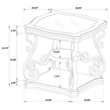Laney 3-piece Glass Top Coffee and End Table Set Dark Merlot | Brown | Dark Merlot | 702448-S3