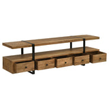 Otto 5-drawer Mango Wood 70-inch TV Stand Media Console Brown | King | Brown | 703243