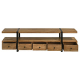 Otto 5-drawer Mango Wood 70-inch TV Stand Media Console Brown | King | Brown | 703243