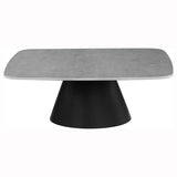 Eason 2-piece Cocktail Coffee Table Set Concrete and Black | Grey | Concrete | 703500