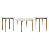 Aldis 3-piece Coffee and End Table Set White | White | 703718-S3
