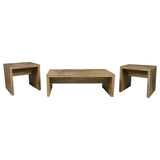 Lynette 3-piece Rectangular Coffee and End Table Set Mango | Brown | Mango | 704128-S3