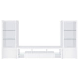 Jude 3-piece 71-inch TV Entertainment Center White High Gloss