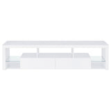 Jude 3-piece 71-inch TV Entertainment Center White High Gloss | White | White High Gloss | 704251-SET