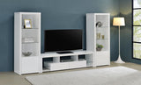 Jude 2-drawer Engineered Wood 71-inch TV Stand High Gloss White | White | White High Gloss | 704251