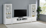 Jude 2-door Engineered Wood 79-inch TV Stand High Gloss White | White | White High Gloss | 704262