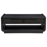 Leandro 3-piece Wood Coffee and End Table Set Burnished Black | Black | Burnished Black | 704638-S3