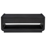 Leandro 2-drawer Wood Cocktail Coffee Table Burnished Black | Black | Burnished Black | 704638