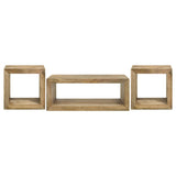 Benton 3-piece Solid Mango Coffee and End Table Set Natural | Beige | Natural | 704838-S3