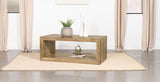 Benton Rectangular Solid Wood Coffee Table Natural | King | Beige | Natural | 704838