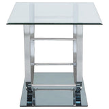 Danville 3-piece Glass Top Coffee and End Table Set Chrome | Silver | Chrome | 704988-S3