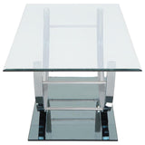 Danville 3-piece Glass Top Coffee and End Table Set Chrome | Silver | Chrome | 704988-S3