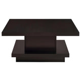 Reston 2-piece Square Coffee and End Table Set Cappuccino | Brown | Cappuccino | 705168-S2