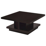 Reston 3-piece Square Coffee and End Table Set Cappuccino | Brown | Cappuccino | 705168-S3