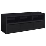Rutland 59-inch 3-drawer TV Stand Media Console Black | Black | 705802