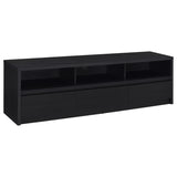 Rutland 78-inch 3-drawer TV Stand Media Console Black | Black | 705803