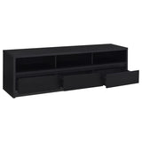 Rutland 78-inch 3-drawer TV Stand Media Console Black | Black | 705803
