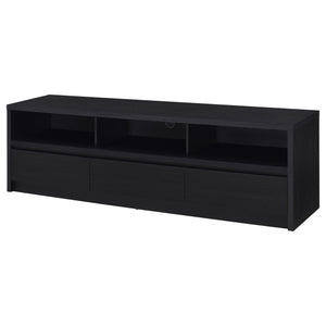 Rutland 78-inch 3-drawer TV Stand Media Console Black