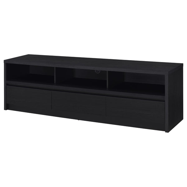 Rutland 78-inch 3-drawer TV Stand Media Console Black