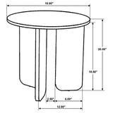 Jenna 2-piece Round Marble Top Coffee Table Set Brown | King | Brown | 706168-S2