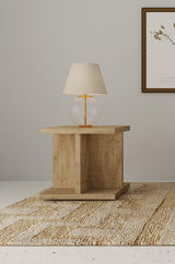 Cortona Square Engineered Wood End Side Table Mango | King | Brown | Mango | 706177