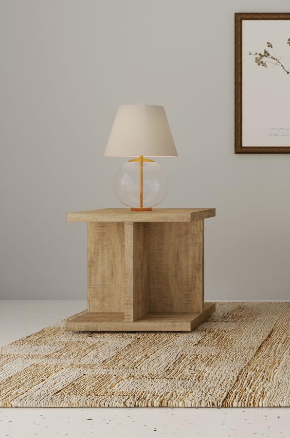Cortona Square Engineered Wood End Side Table Mango | King | Brown | Mango | 706177
