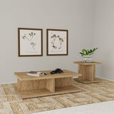 Cortona Square Engineered Wood End Side Table Mango | King | Brown | Mango | 706177
