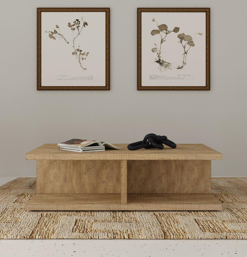 Cortona Square Engineered Wood Cocktail Coffee Table Mango | King | Brown | Mango | 706178