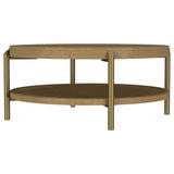 Arini 2-piece Round Coffee and End Table Set Sand Wash | Beige | Sand Wash | 706188-S2