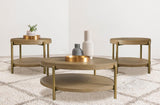 Arini 3-piece Round Coffee and End Table Set Sand Wash | Beige | Sand Wash | 706188-S3