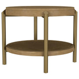 Arini 3-piece Round Coffee and End Table Set Sand Wash | Beige | Sand Wash | 706188-S3