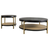 Arini 2-piece Round Coffee and End Table Set Black | Black | 706198-S2