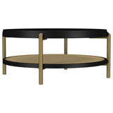 Arini 2-piece Round Coffee and End Table Set Black | Black | 706198-S2